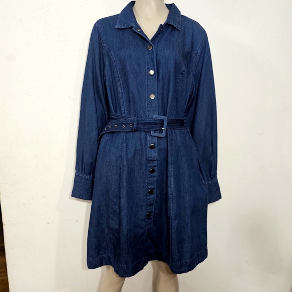C Est. 1946 Dresses & Skirts - Classic Long Sleeve Denim Dress